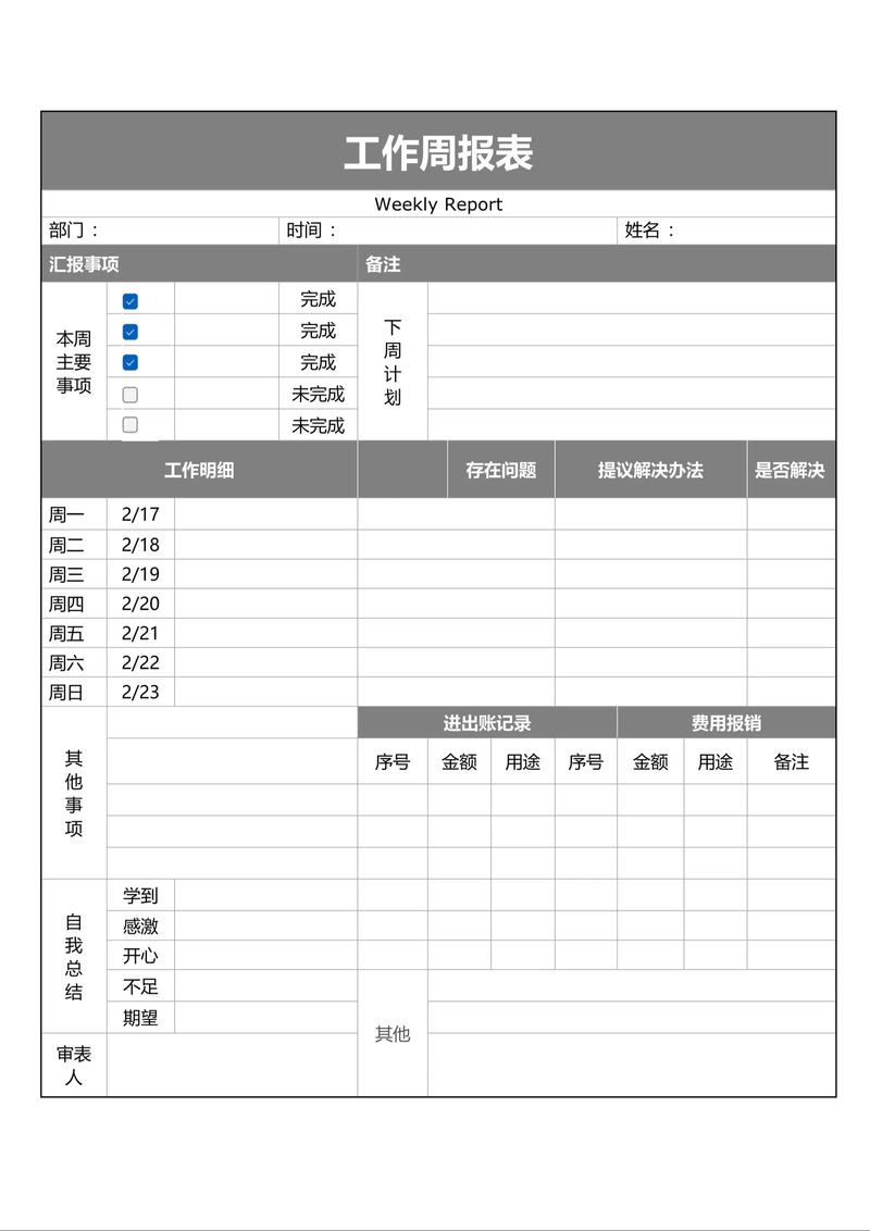 seo周报表